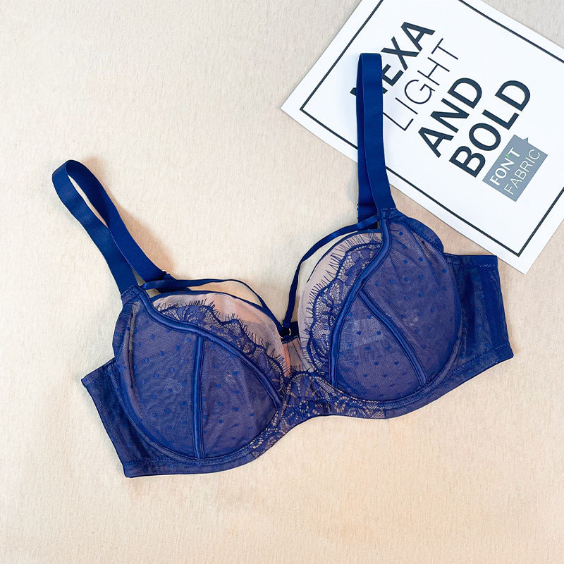 Lace Plus Size Bra Full Cup Bra for Women Large Bust Minimizing Lace Bra Underwear for Women