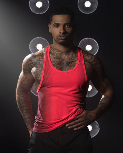 Super Bright Racerback Tank Neon Red