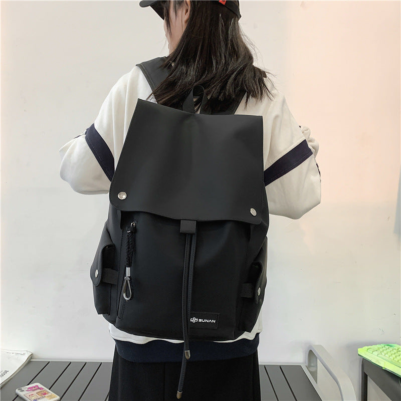 Large-capacity R&G Boutique Ins Backpack with locomotive design, perfect for students and school use.