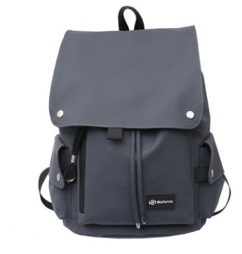 Large-capacity R&G Boutique Ins backpack with locomotive design, suitable for students and school use, featuring multiple compartments.