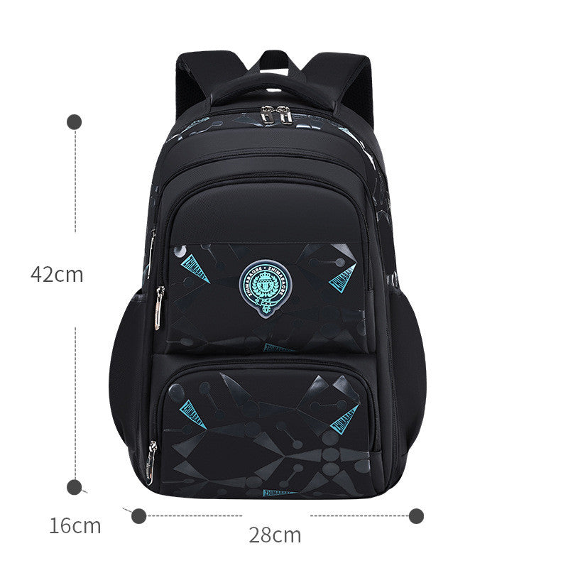Colorful R&G Boutique primary school backpack for children, featuring a playful Korean leisure design for young students.