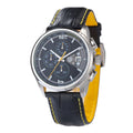 Black multifunctional men's sports watch by R&G Boutique with digital display and adjustable strap.