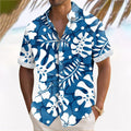 Hawaii Beach men's casual print shirt featuring tropical floral design by R&G Boutique, lightweight and comfortable for summer wear.