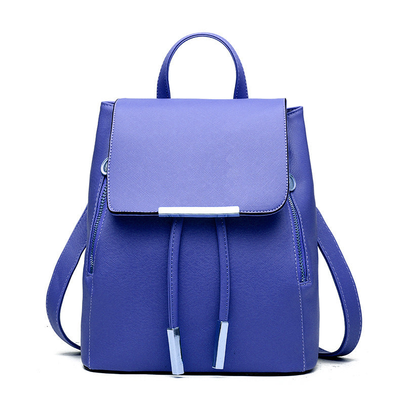 New School Women’s fashion backpack by R&G Boutique, stylish black bag with multiple compartments and adjustable straps.