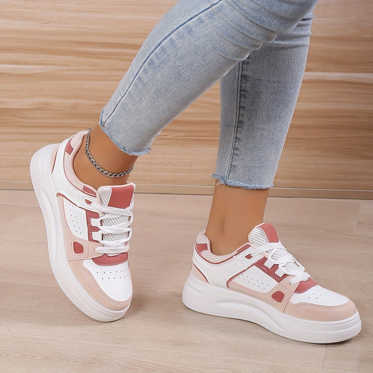 R&G Boutique thick bottom sports leisure sneaker showing small feet, casual design, and cushioned sole for comfortable wear.