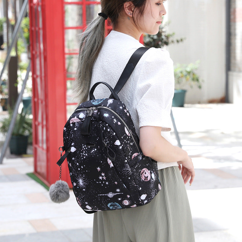 R&G Boutique women's solid color fashion backpack with multiple compartments, ideal for school, outdoors, and travel.