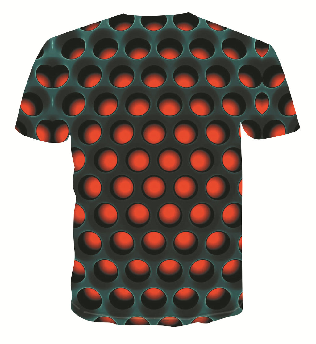 R&G Boutique 3D digital print T-shirt featuring vibrant, modern graphic design on a casual cotton shirt.