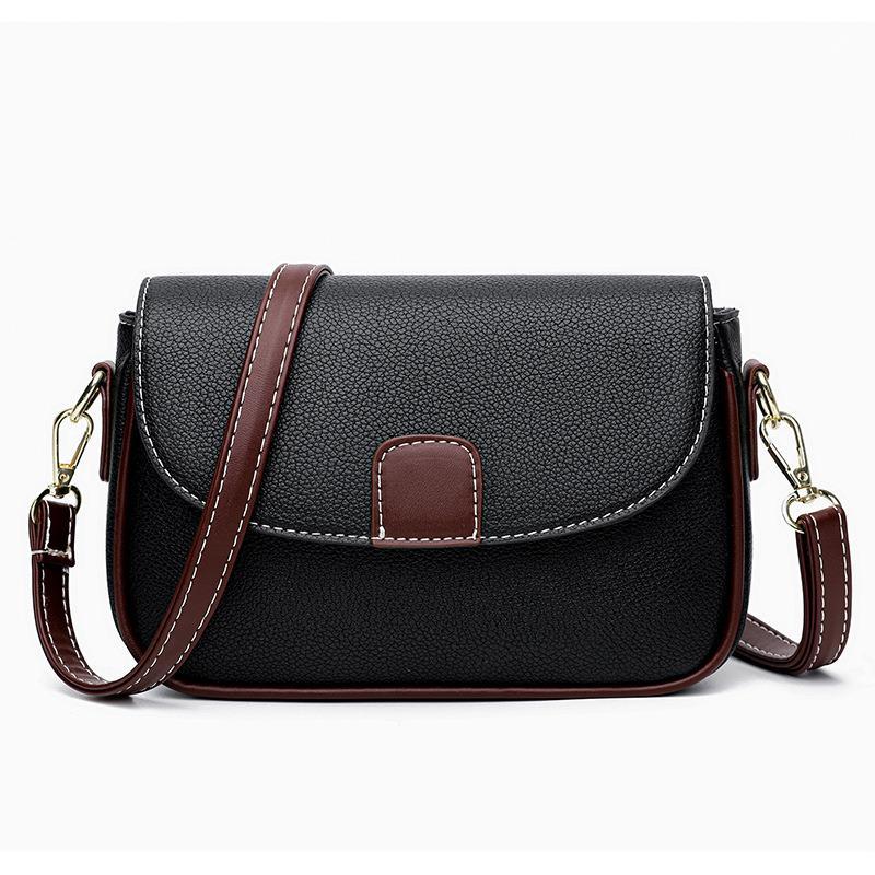 Small square R&G Boutique women's fashion flap shoulder bag with versatile crossbody strap and compact design.