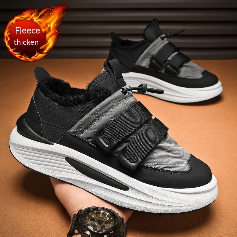 Men's fashion sports and leisure platform sneakers by R&G Boutique, featuring stylish design and comfortable athletic style.