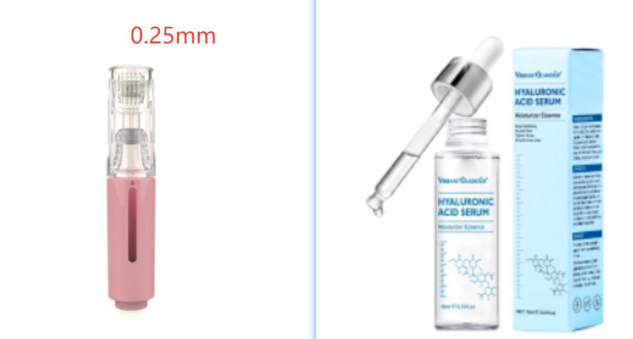 R&G Boutique 3-in-1 lip care and hair growth roller with needle treatment and serum application for beard and skin care.