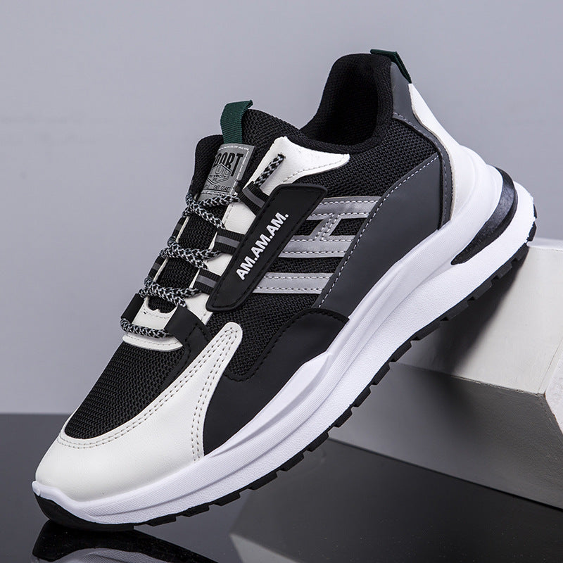 Men's R&G Boutique running shoes with breathable mesh surface, lightweight design, and stylish leisure sneaker appearance.