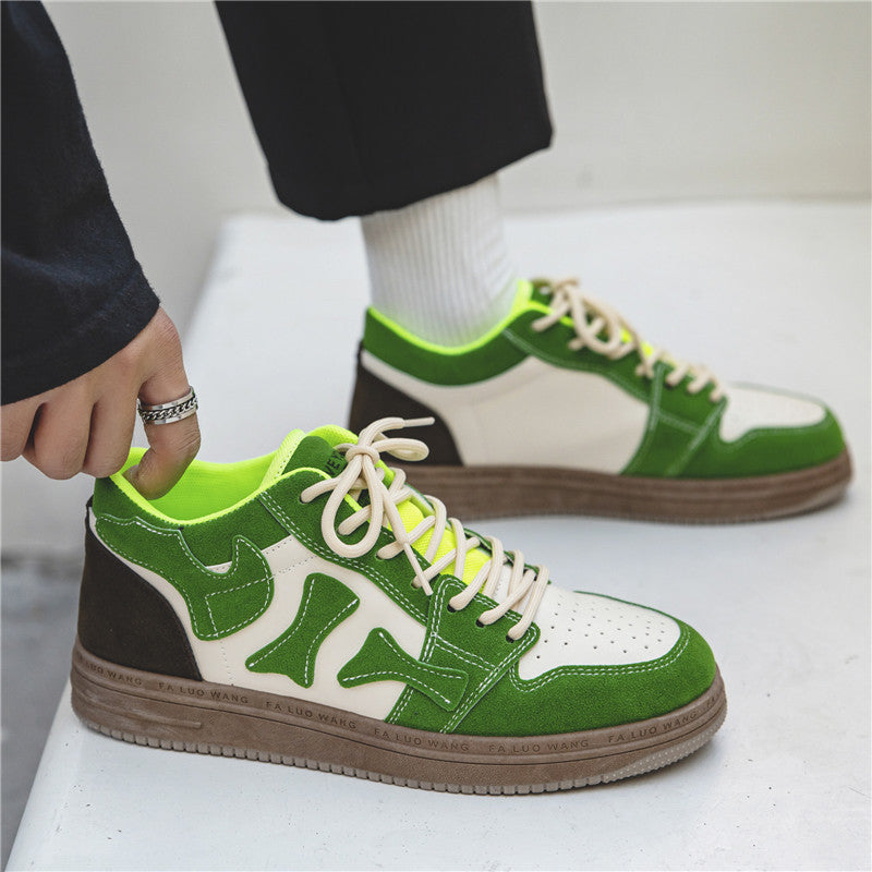 R&G Boutique winter casual sports bone board shoes with retro platform design, warm velvet cotton interior, and German training style.