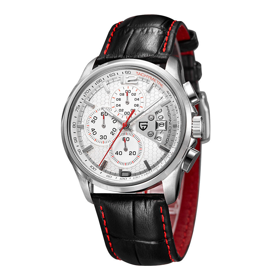 Multifunctional men's sports watch by R&G Boutique with digital display, fitness tracker, and durable black strap.