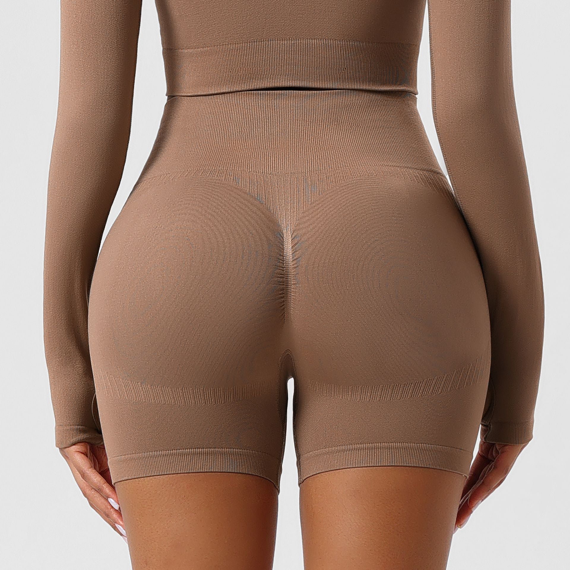 Anti-Visible Line Sports Yoga Butt-Lifting Leggings Women's High-Waist Hip-Padded Abdominal Support Long Pants