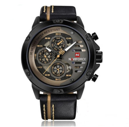 R&G Boutique multifunctional quartz belt watch with a sleek design and adjustable strap, ideal for everyday wear.
