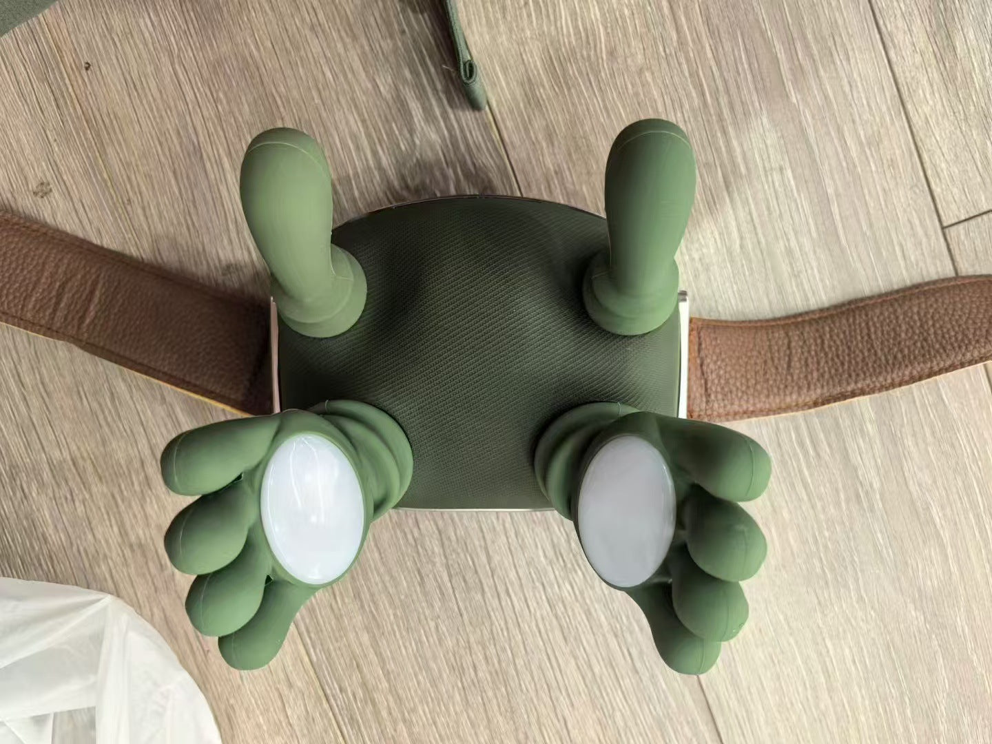 Wireless electric neck and shoulder muscle massager by R&G Boutique for pain relief and muscle relaxation.