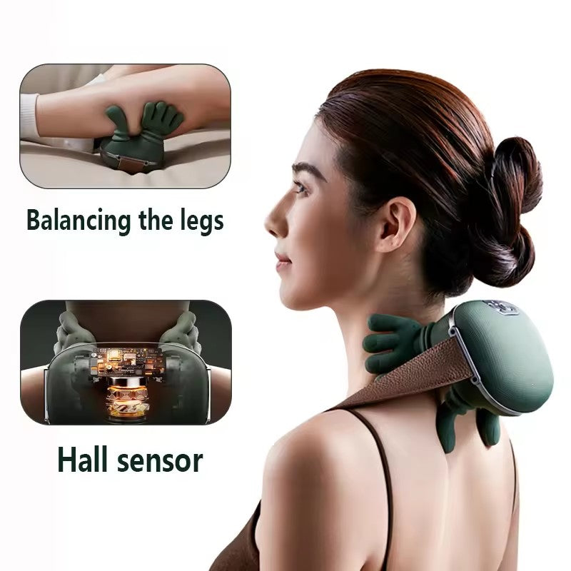 Wireless electric neck and shoulder muscle massager from R&G Boutique, designed for pain relief and muscle relaxation.