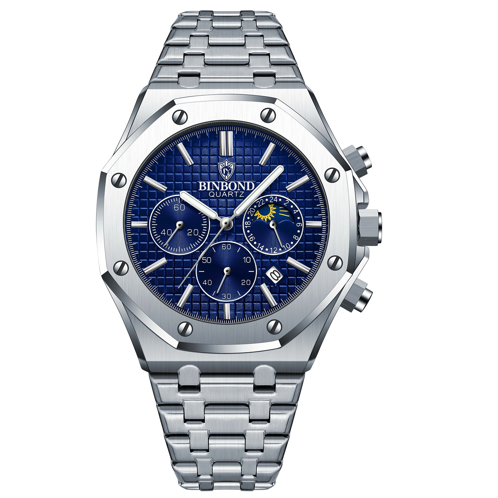 Men's multi-function sports watch by R&G Boutique featuring a digital display, multiple buttons, and sporty design.