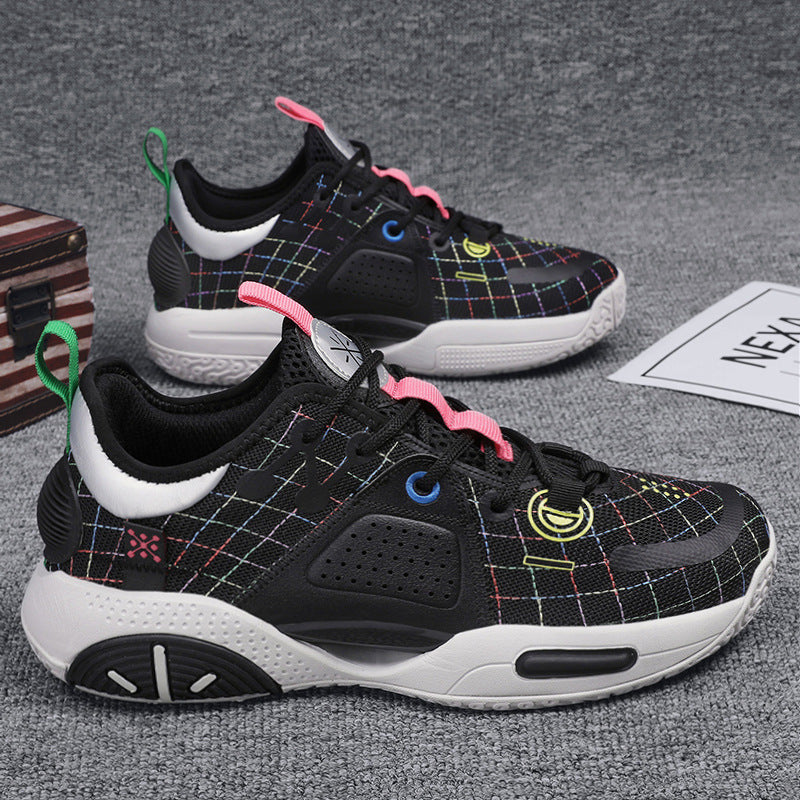 Cotton Candy-colored R&G Boutique men's basketball sneakers with stylish design and athletic sole for active wear.
