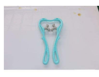 R&G Boutique manual six-wheel neck massager with roller for pain relief and relaxation, displayed on a white background.