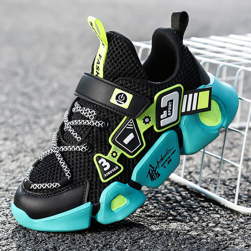 R&G Boutique Mesh Fly woven breathable sneakers with Velcro straps, lightweight and stylish for casual wear.