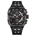 Luminous waterproof curved screen barrel-shaped quartz watch by R&G Boutique with illuminated display and sleek design