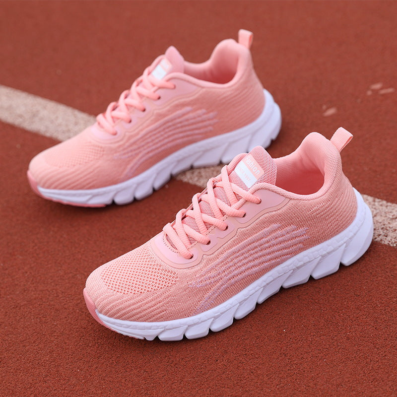 Men's and women's R&G Boutique flying woven breathable running shoes with casual design, shown in a pair on a neutral background.
