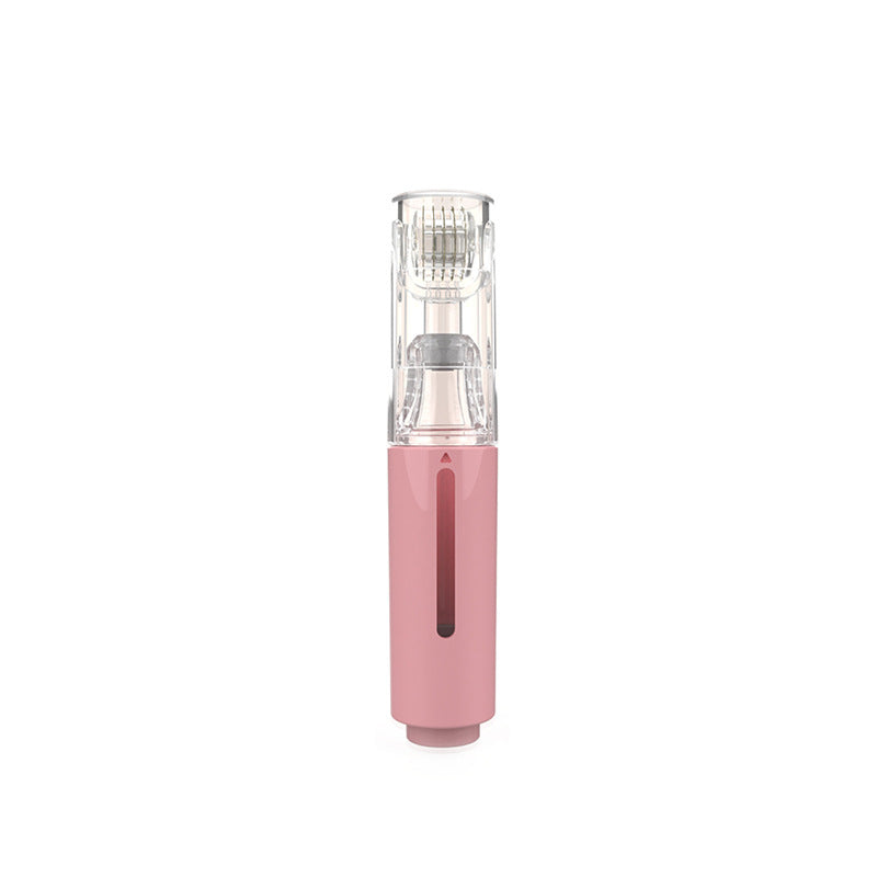 R&G Boutique 3-in-1 lip care roller, needle hair growth roller, and beard treatment serum applicator with a sleek design.