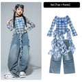 Girls' hip-hop street dance outfit set by R&G Boutique, featuring trendy clothing for kids with stylish and comfortable design.