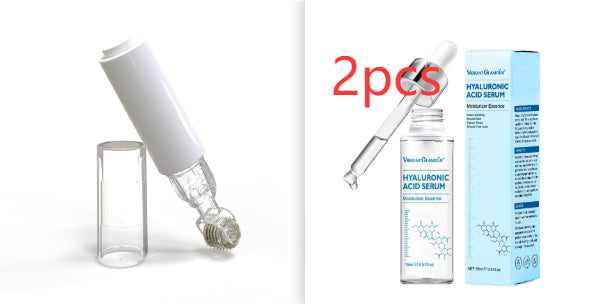 R&G Boutique 3-in-1 lip care and beard growth roller with serum applicator, featuring a needle-style design for targeted treatment.