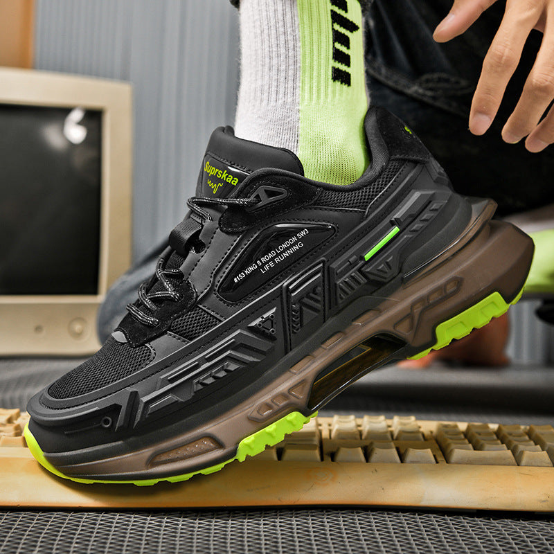R&G Boutique Popcorn Platform Running Sneakers with casual low-top design and Qiankun Wheel Mecha detail.