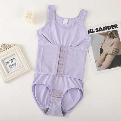 Enhanced Full-Body Shaping Bodysuit for Women, Breathable Lightweight, Body-Sculpting with Front Closure, Tummy Control, Waist Cincher, Slimming and Contouring