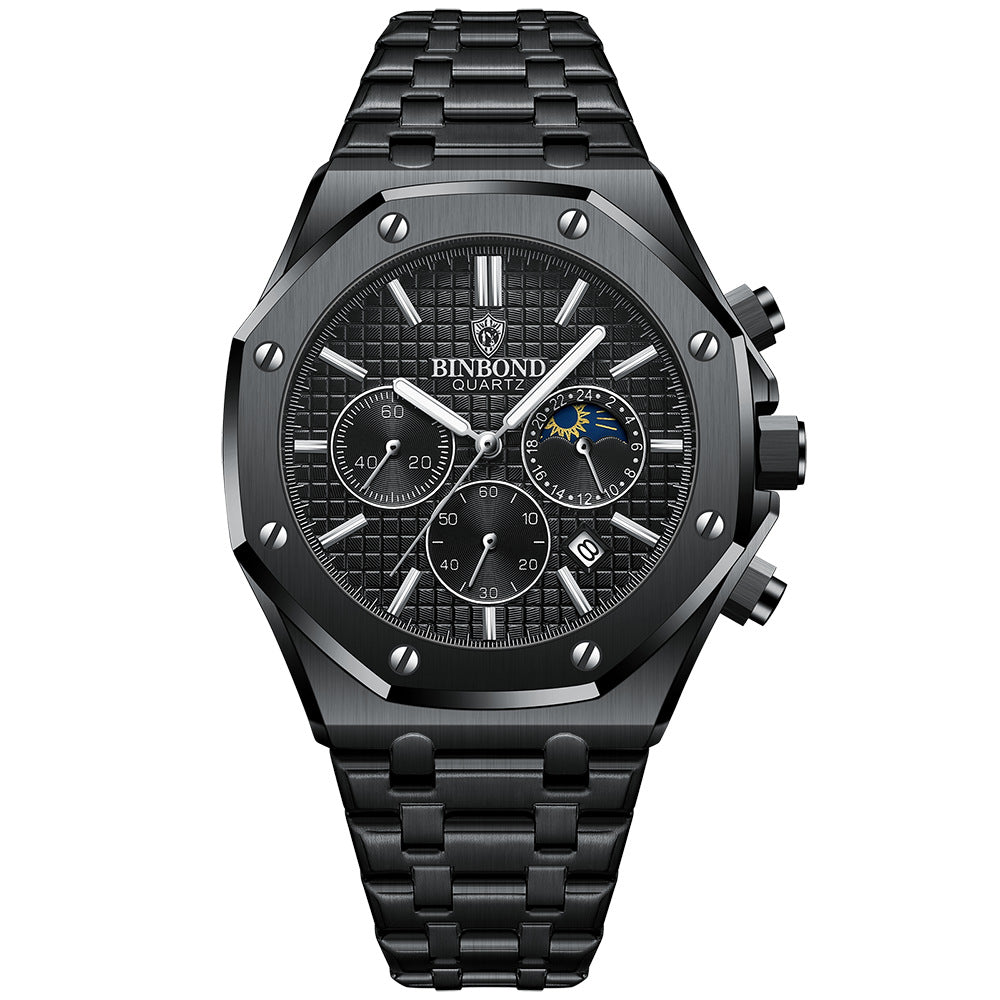 Men's multi-function sports watch by R&G Boutique featuring a digital display, stopwatch, and durable strap.