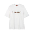 Letter print casual loose shirt from R&G Boutique featuring a relaxed fit and stylish lettering design.