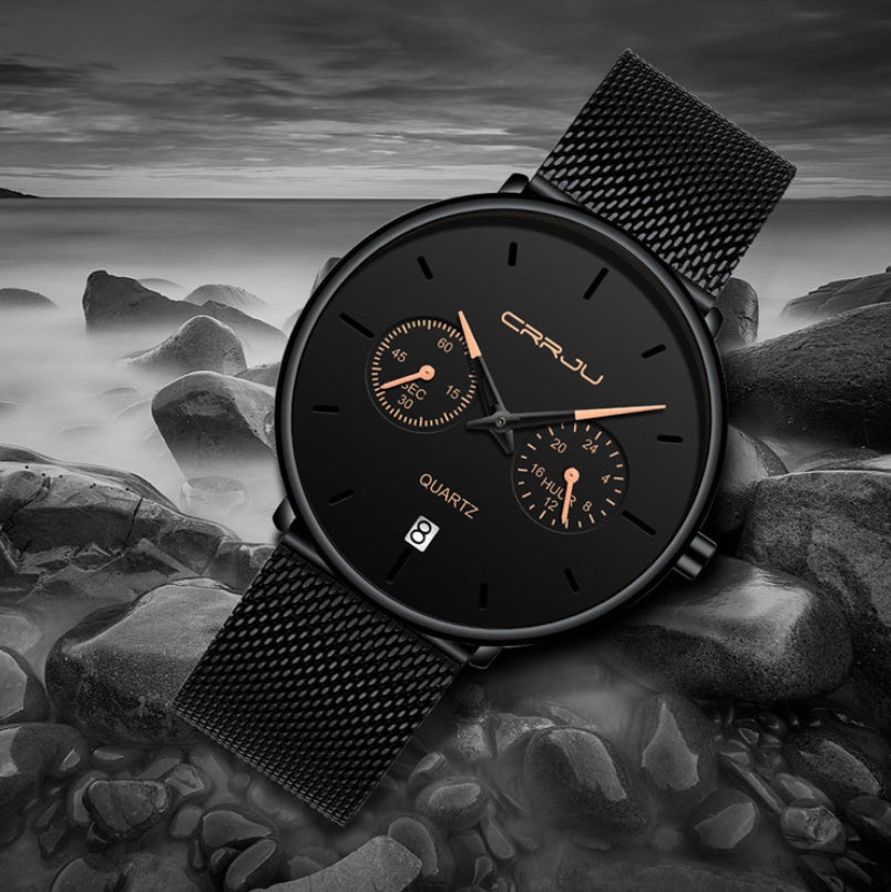 Star fashion simple business men's Watch sports quatz All Season Gifts