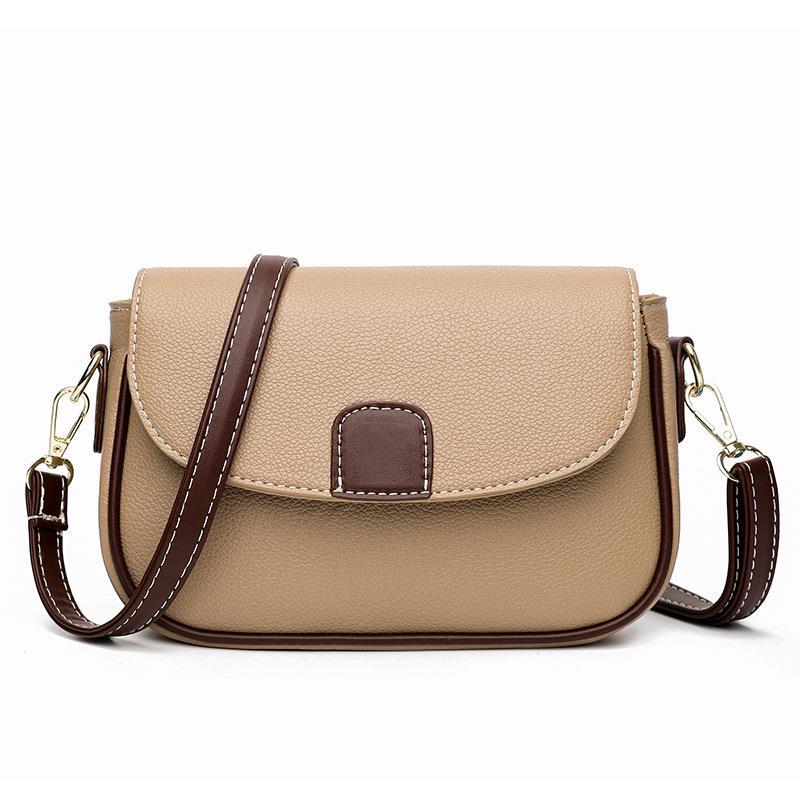 R&G Boutique women's fashion flap shoulder bag with a versatile crossbody design and small square shape, in neutral color.