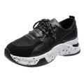 Leopard print women's lace-up sneakers by R&G Boutique, designed for walking and running with sporty comfort.