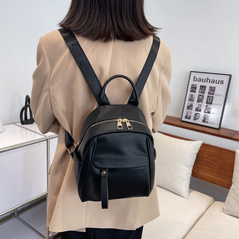 Cute R&G Boutique fashion PU backpack for women, small, soft, stylish schoolbag perfect for students and casual outings.