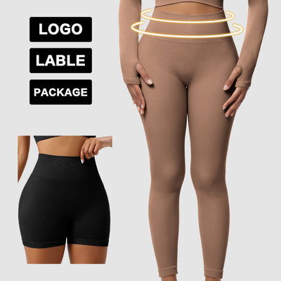 Anti-Visible Line Sports Yoga Butt-Lifting Leggings Women's High-Waist Hip-Padded Abdominal Support Long Pants
