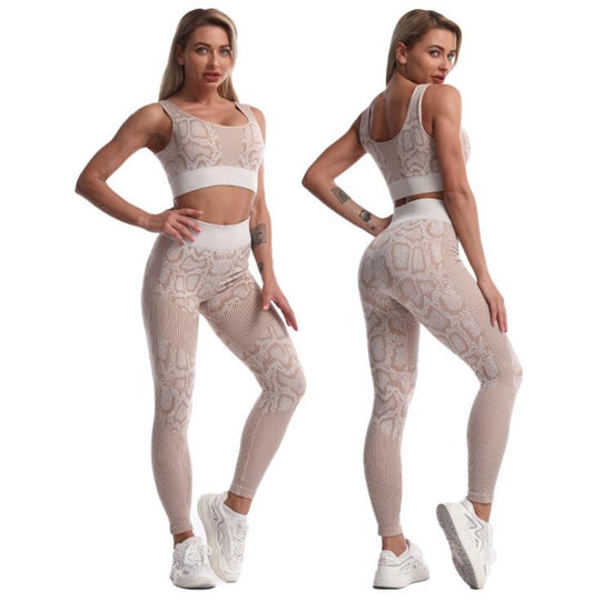 Seamless Serpentine Sports Bra & Leggings Set