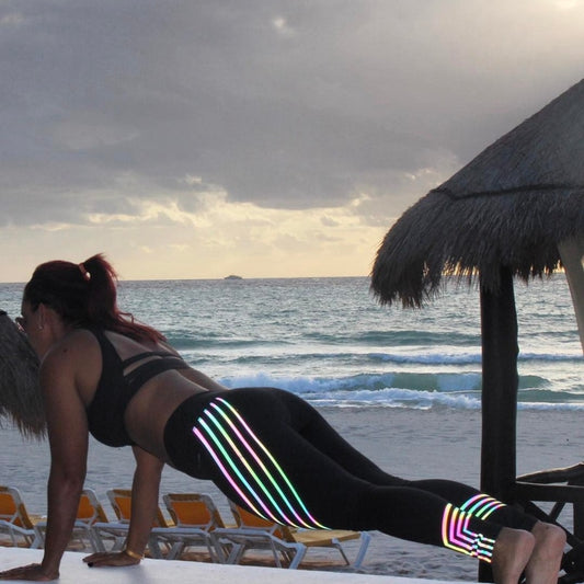 Slim High Waist Print Breathable Leggings