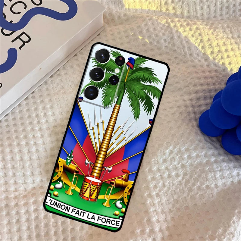 Haitian Flag Samsung Galaxy Phone Case Protector Cover