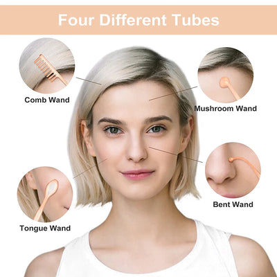 High Frequency Facial Wand Machine | Orange Neon & Argon Skin Care Device for Home Use