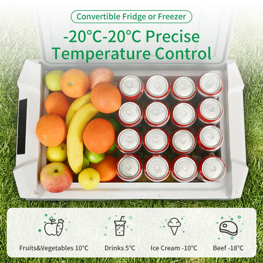 25L 35L 45L Car Refrigerator 12V Compressor Fridge Freezer 12/24V DC R&G Boutique