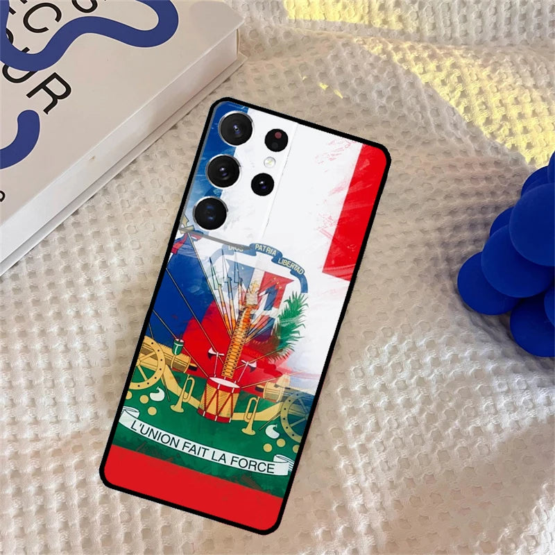 Haitian Flag Samsung Galaxy Phone Case Protector Cover