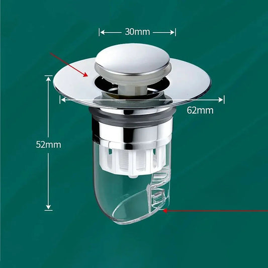 1PCS Universal Basin Pop-up Drain Filter Wash Basin Hair Sink Strainer Kitchen Bathtub Stopper Shower Plug Bathroom Tool Shop1103801396 Store