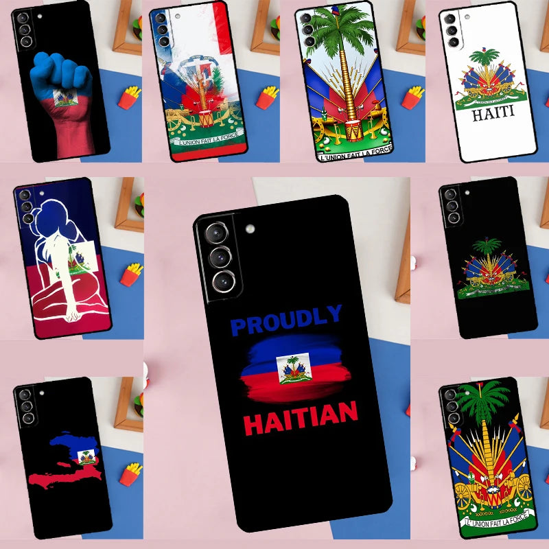 Haitian Flag Samsung Galaxy Phone Case Protector Cover