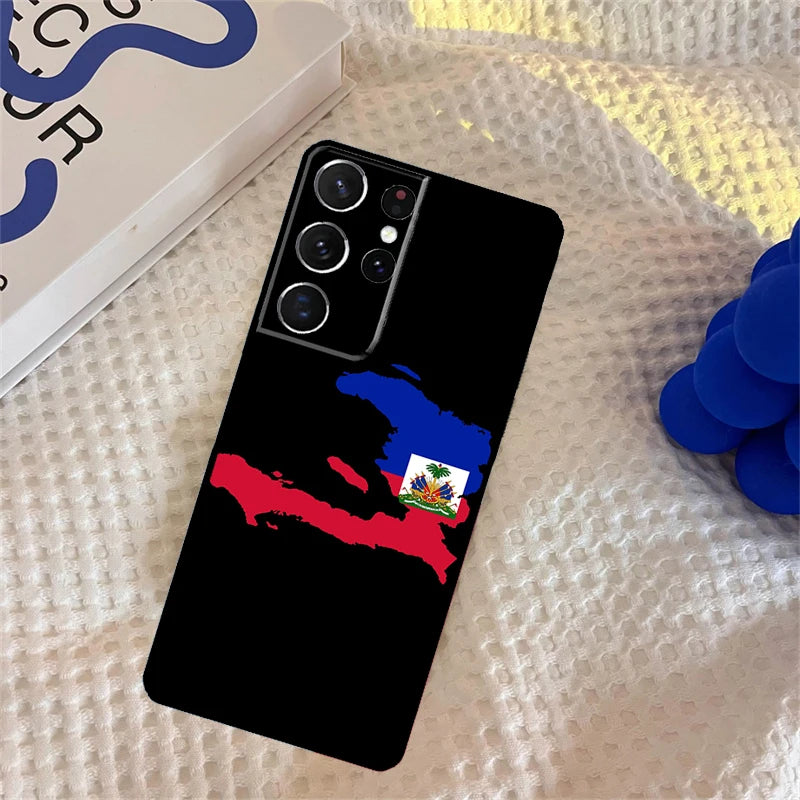 Haitian Flag Samsung Galaxy Phone Case Protector Cover