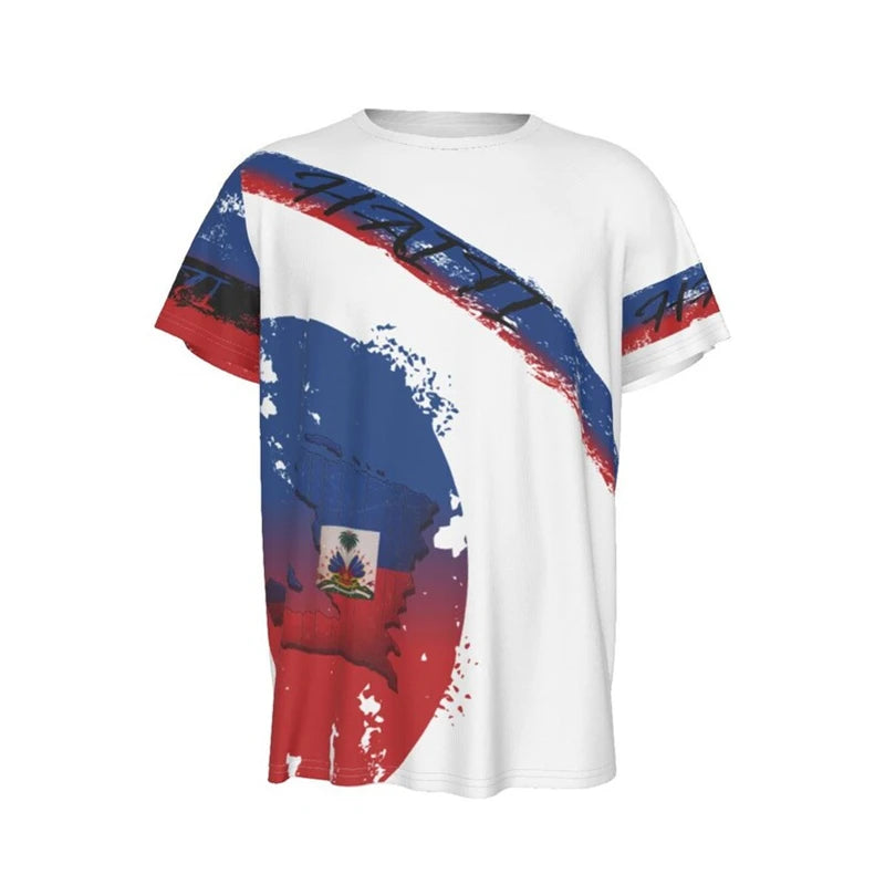 Haitian Flag T-shirt Men 3D Print