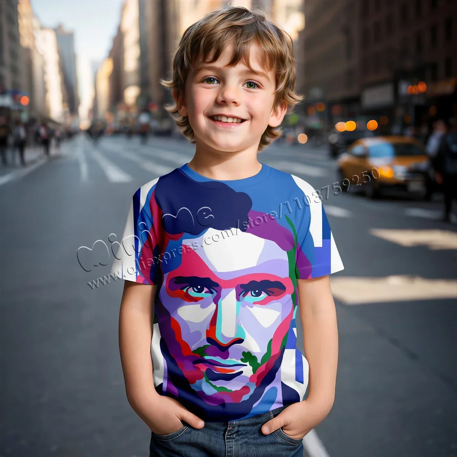 3D Print Messi Football for Casual Summer 2024 Kids Clothes Cool T-shirts for Children Stich Boys Girls Children's Clothing